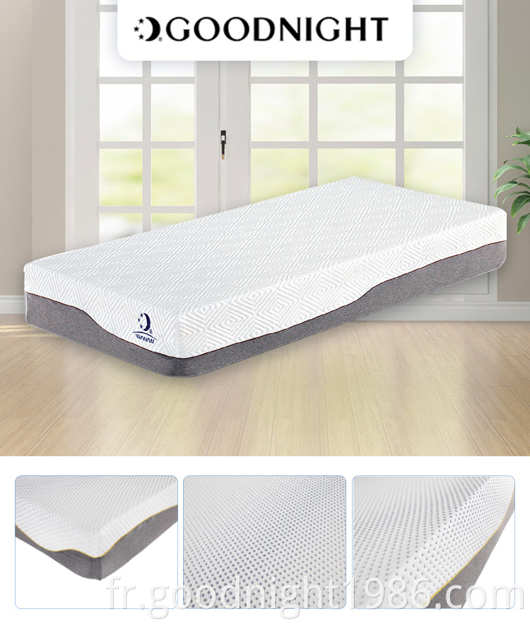 Matelas en mousse à mémoire de 10 pouces Matelas en mousse à mémoire de forme écologique pour chambre à coucher King Size